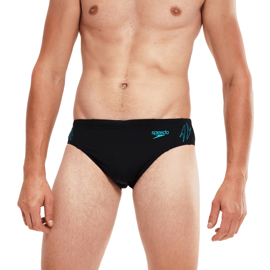 Speedo Zwemslip Hyperboom Splice Zwart/Blauw