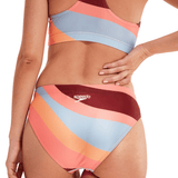 Speedo Womens Printed Logo Volley 2 Piece Miami Lilac/Soft Coral/White