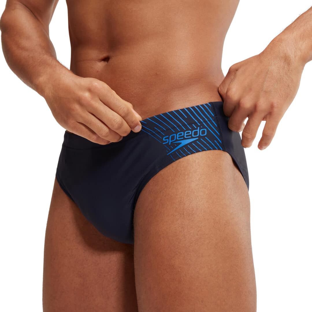 Speedo Herren Medley Logo 7cm Slip True Navy / True Cobalt