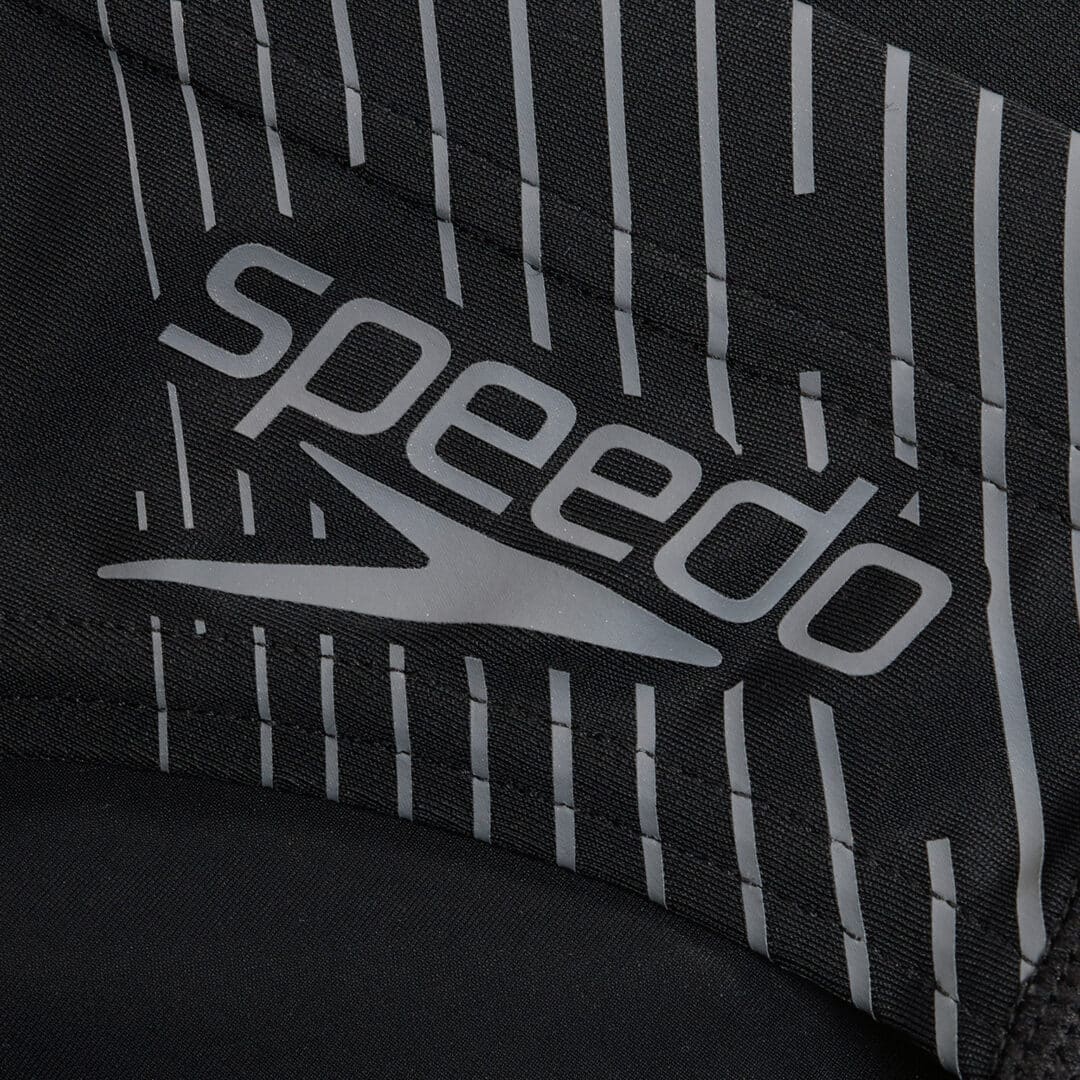 Speedo Mens Medley Logo 7cm Brief Black / USA Charcoal