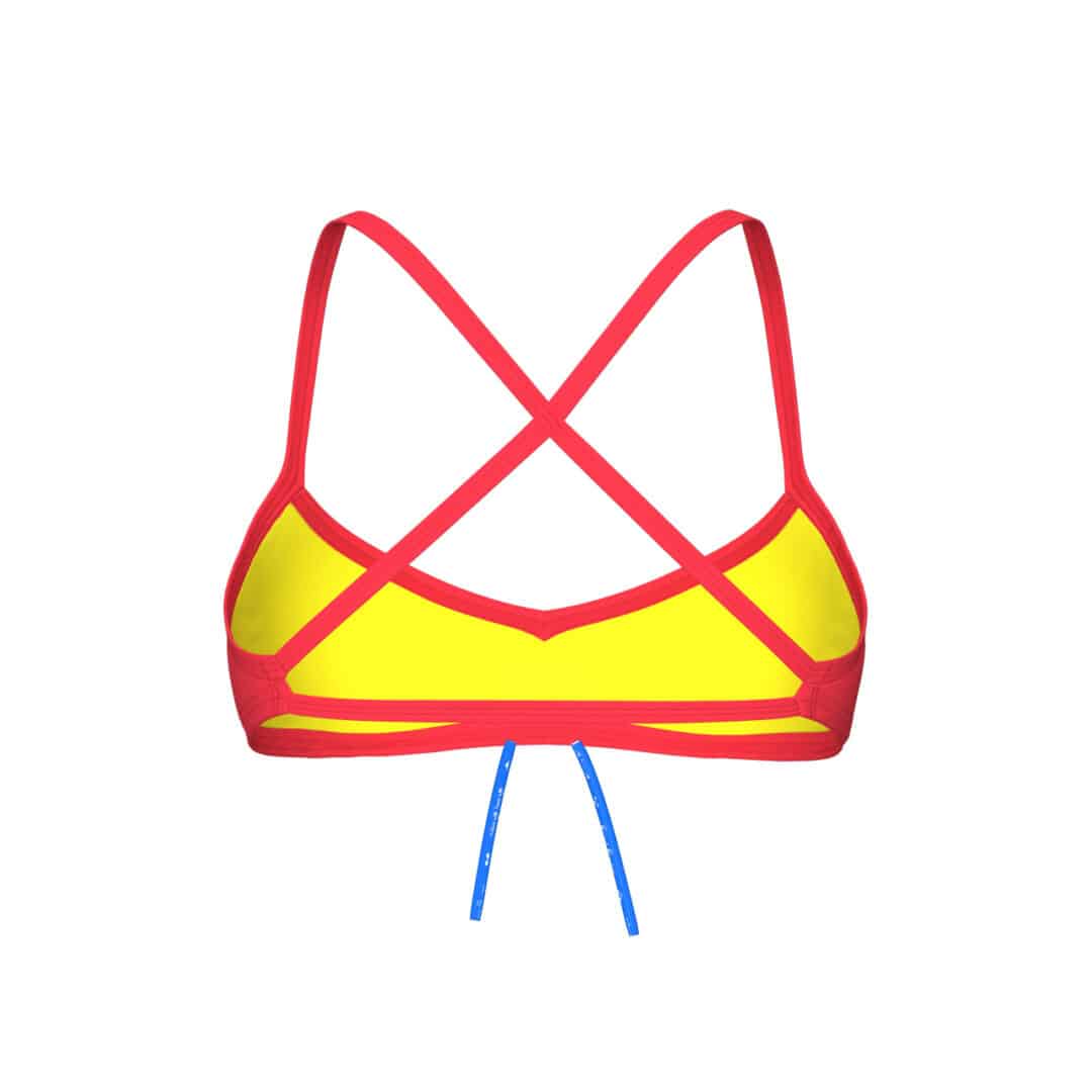 Arena Bandeau Live R hell Coral-Yellowstar