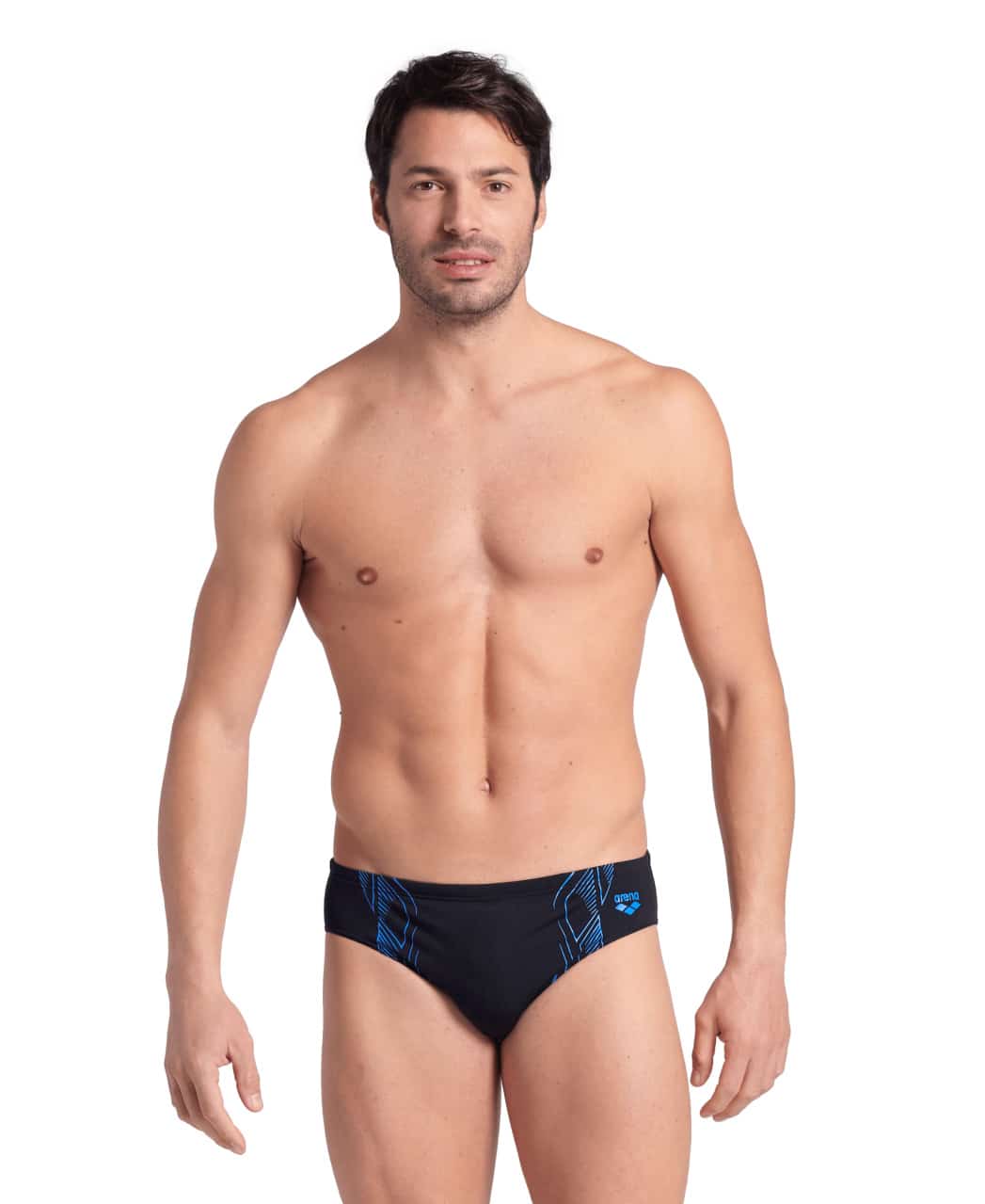 Arena Badehose Slip Reflecting Schwarz