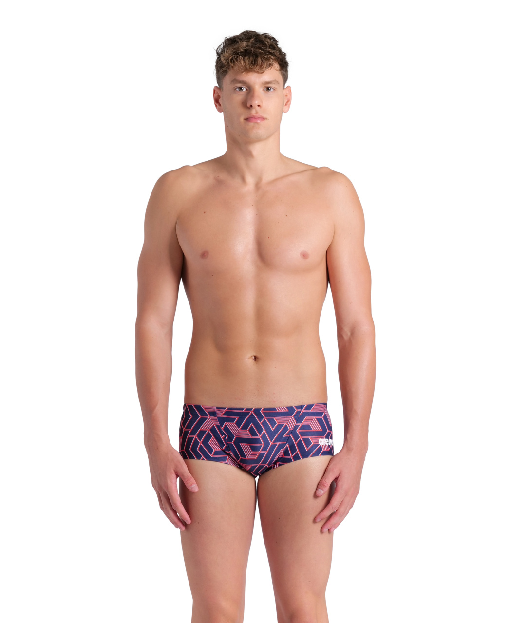 Arena Badehose Slip Escape Low Waist Team Rot-Weiß-Blau