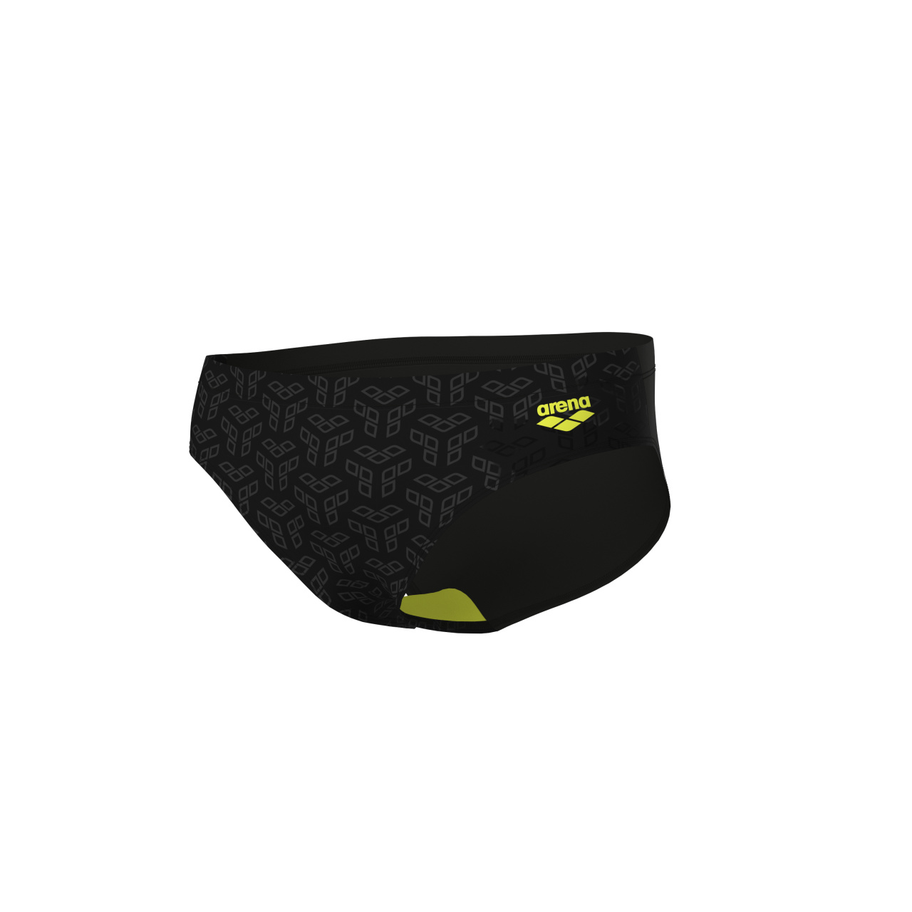 Arena Badehose Slip Monogram Schwarz Multi