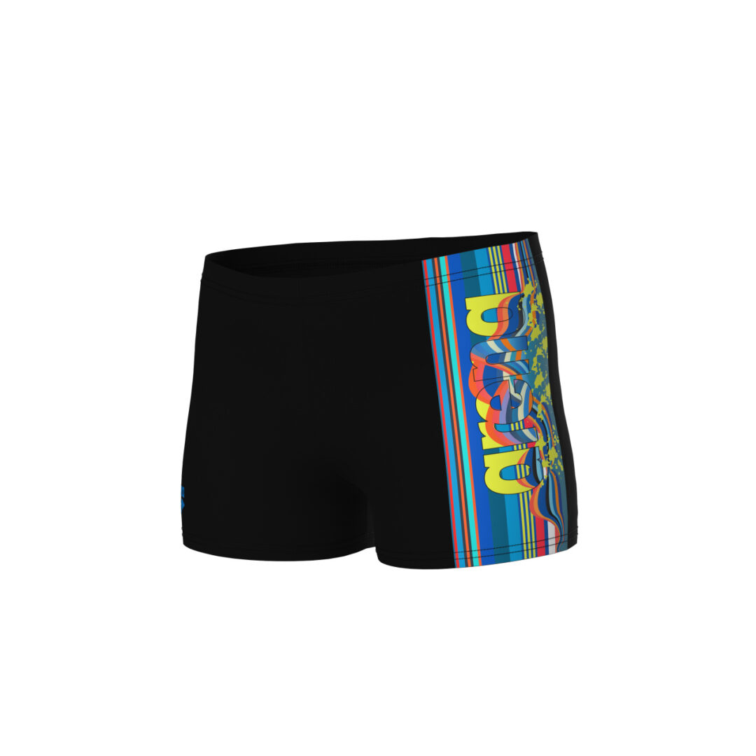 Arena Jungen Badehose Palette Multi Wasser-Schwarz