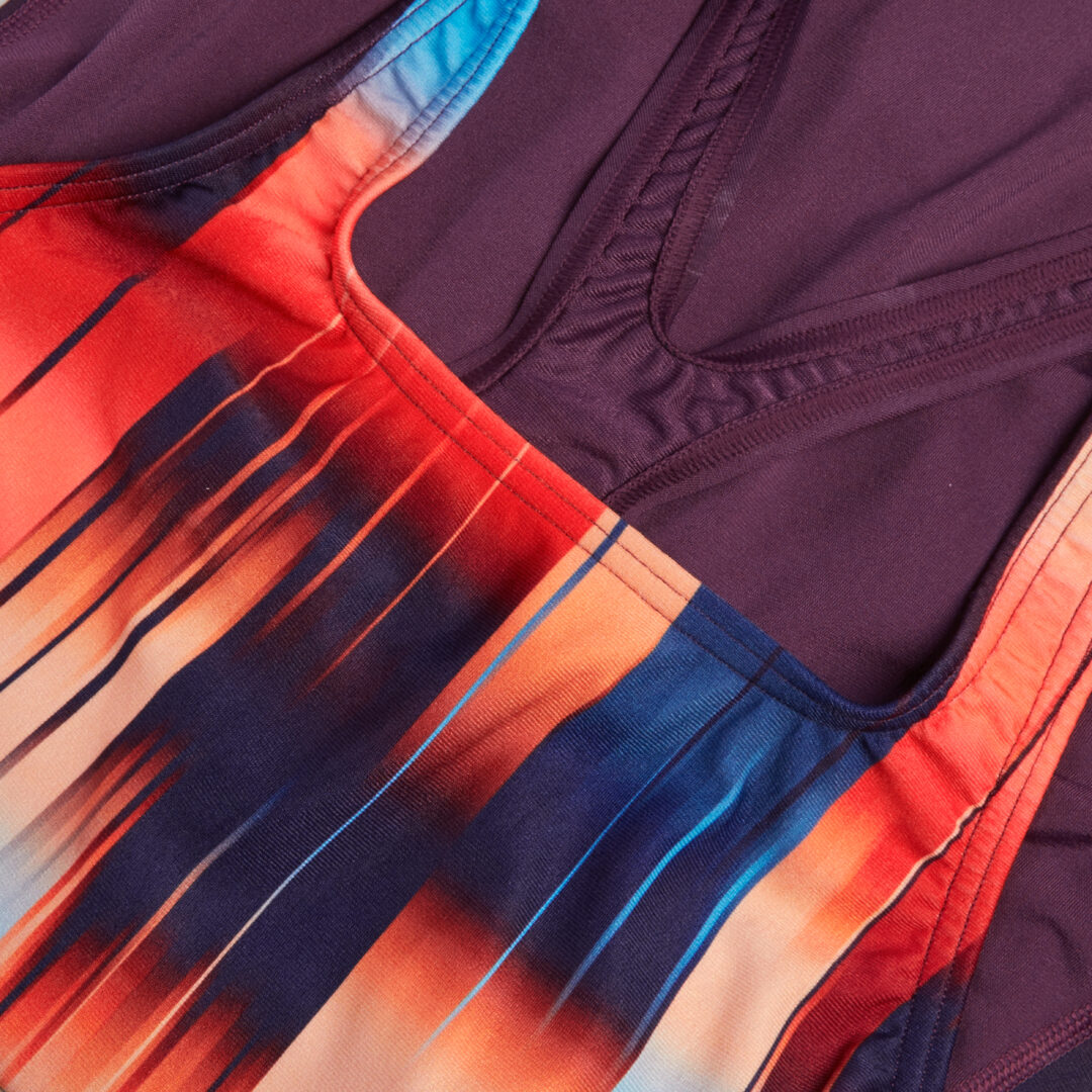 Speedo Badeanzug Digital Printed Medalist Lila/Orange/Multi