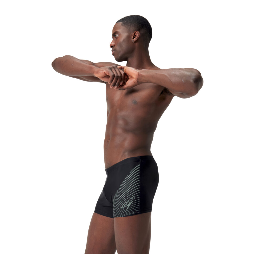 Speedo Zwemboxer Medley Logo Zwart/Groen