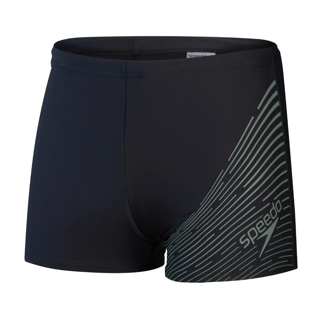 Speedo Zwemboxer Medley Logo Zwart/Groen