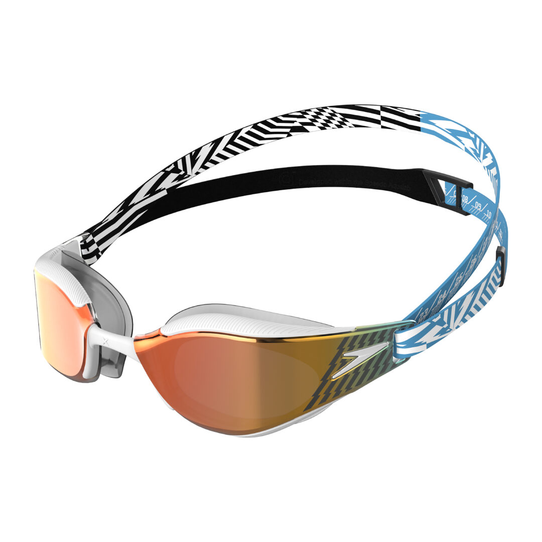 Speedo Zwembril Fastskin Hyper Elite Mirror Blauw/Zwart