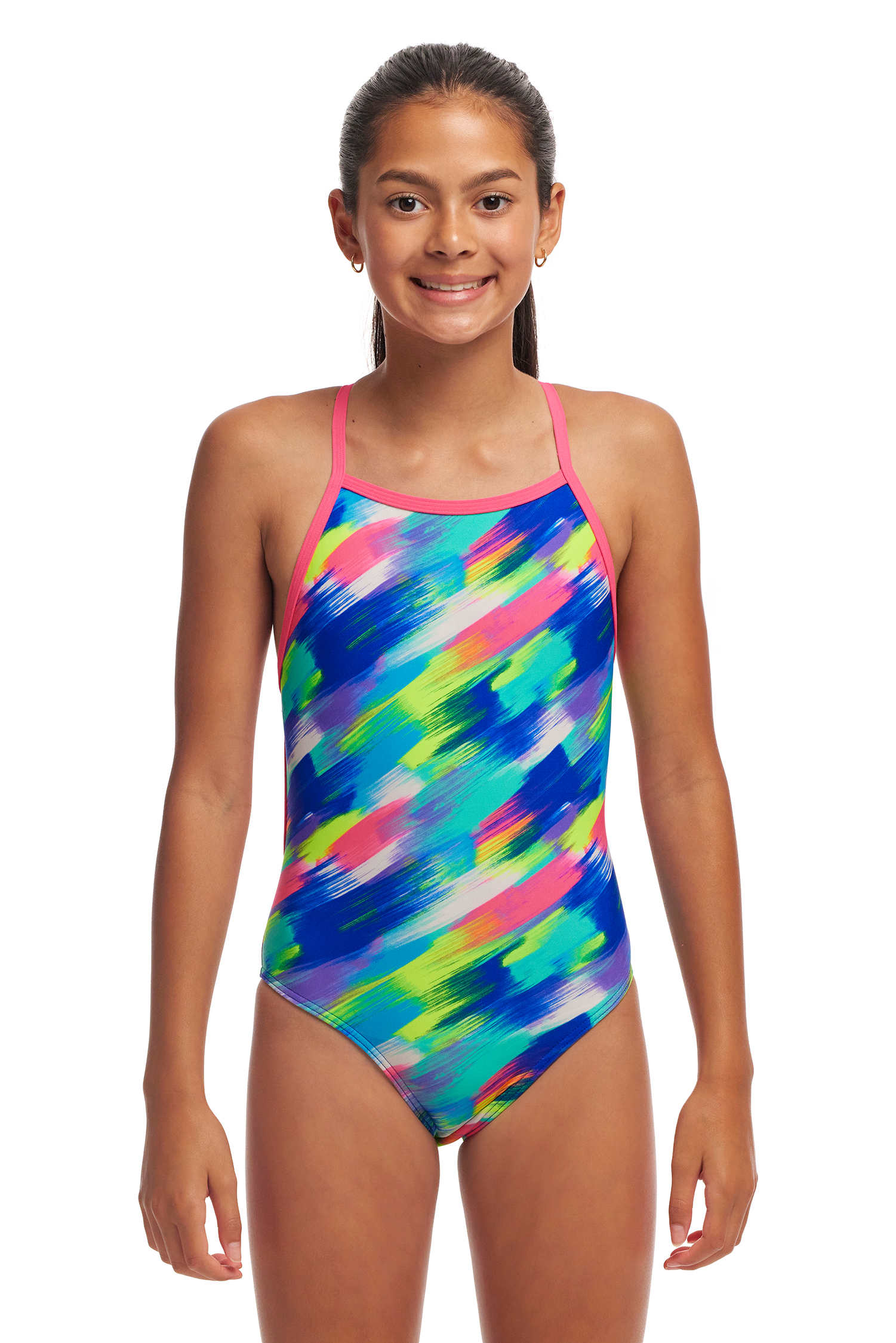 Funkita Meisjes Badpak Tie Me Tight Streaky Strokes