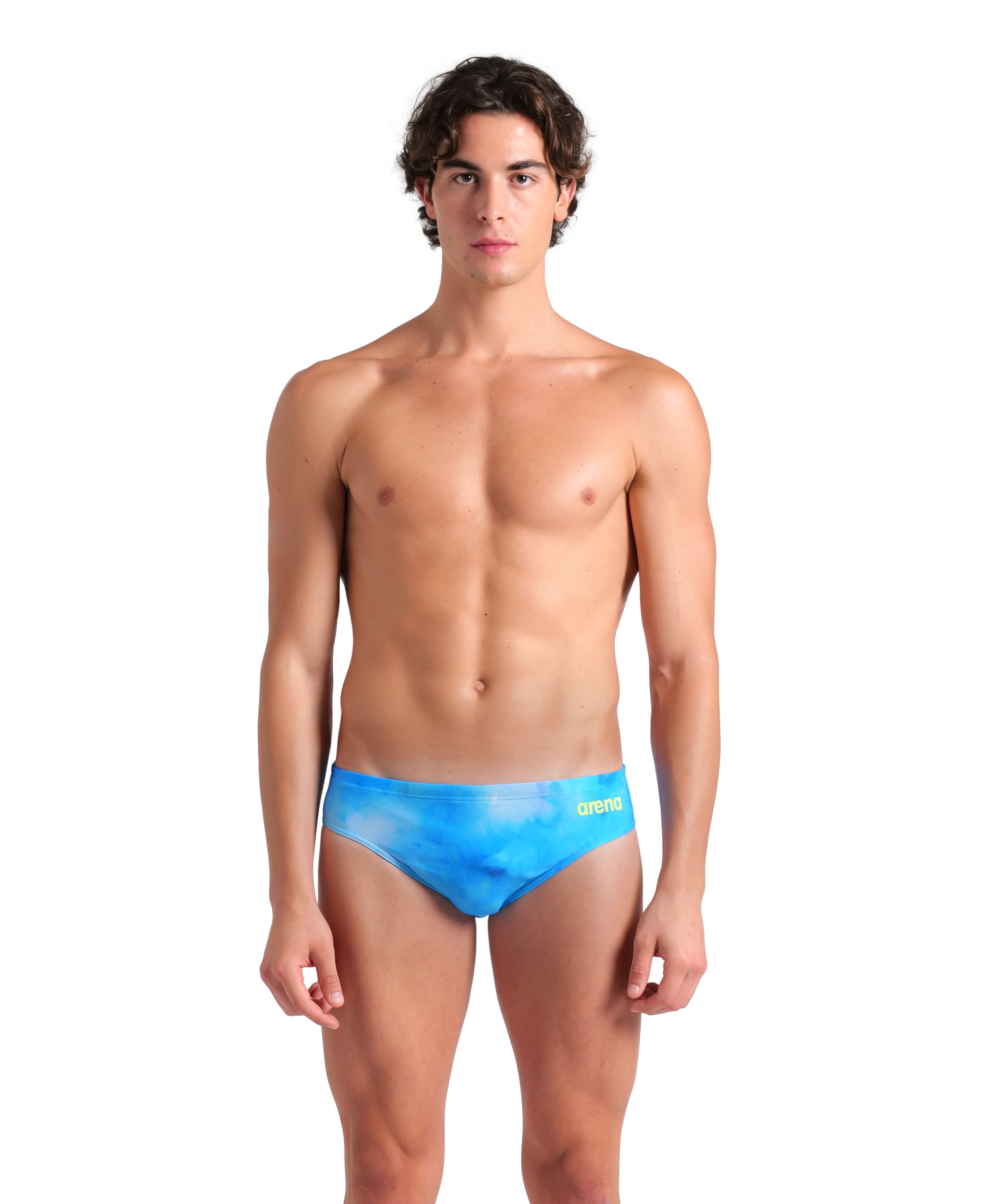 Arena Badehose Slip Tie Dye Blau