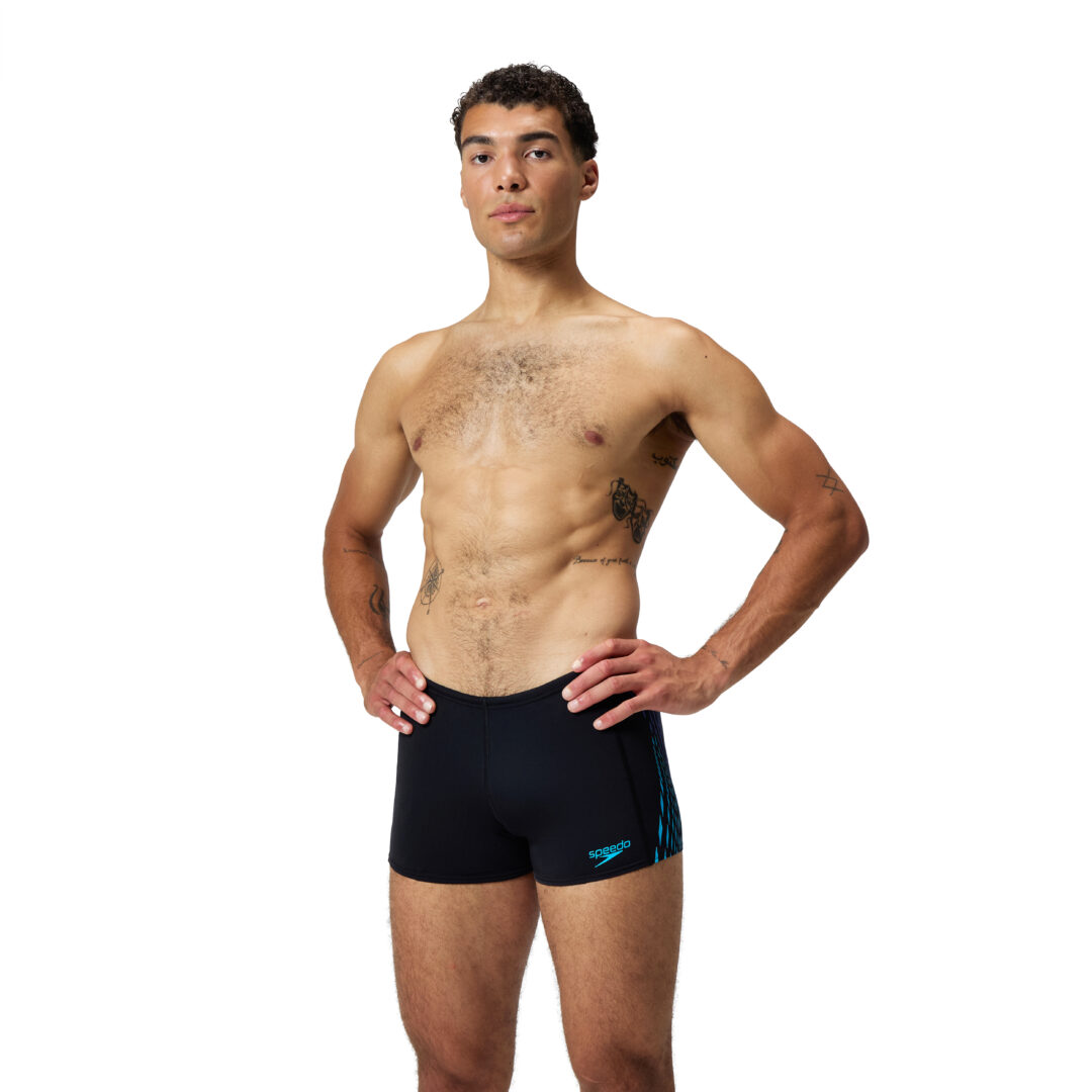 Speedo Zwemboxer Tech Panel Zwart / Blauw