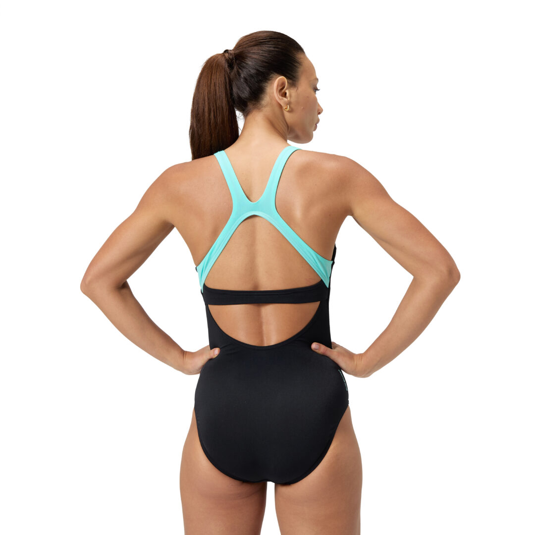 Speedo Badpak met ZwemBH Flex Band Zwart / Blauw