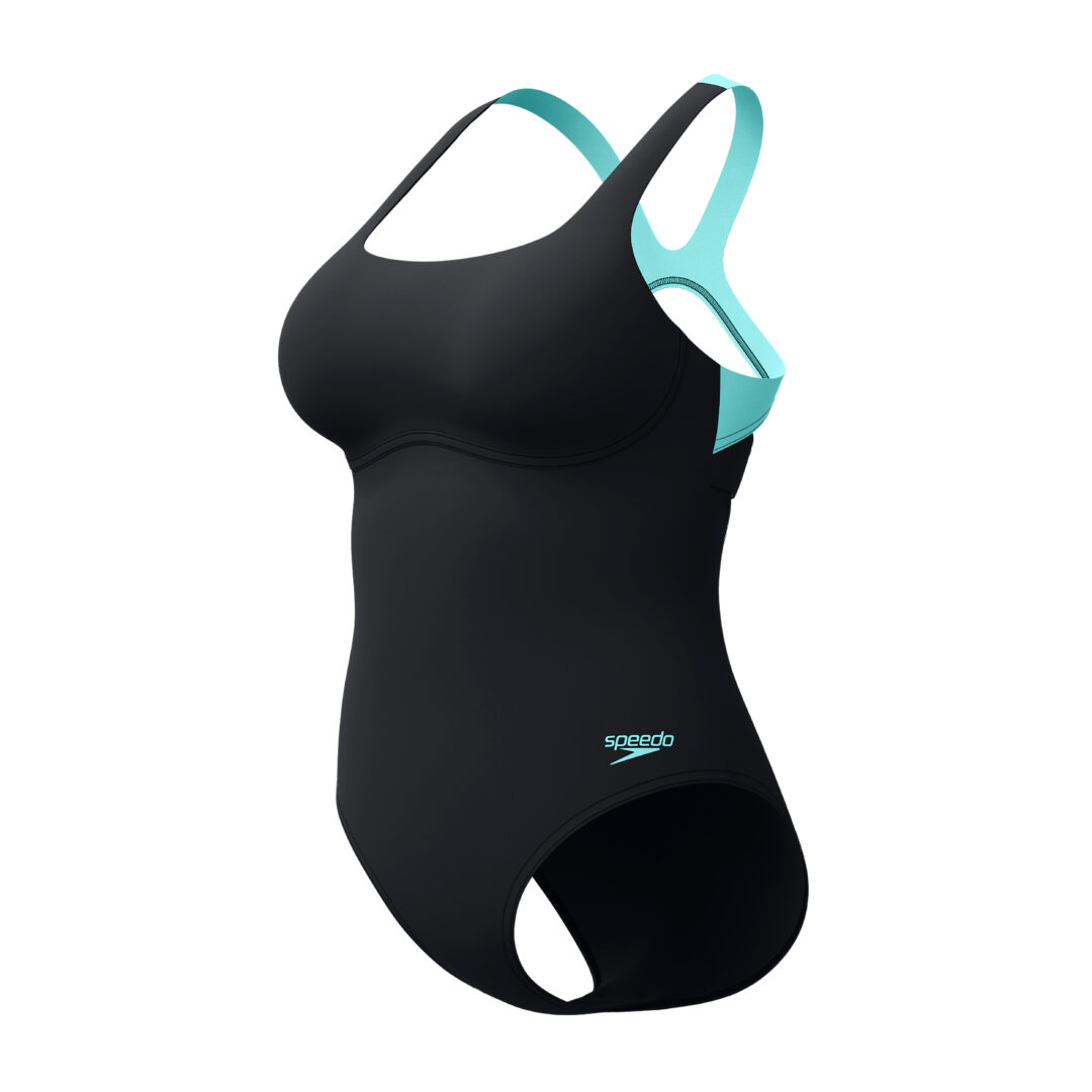 Speedo Badpak met ZwemBH Flex Band Zwart / Blauw