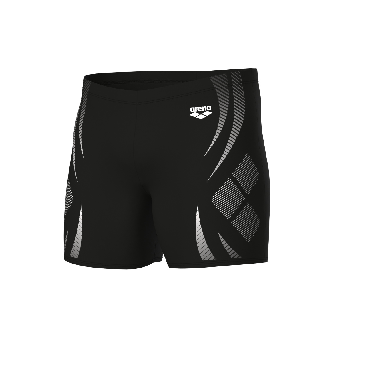 Arena Badehose Jammer Poseidonia Mid Schwarz
