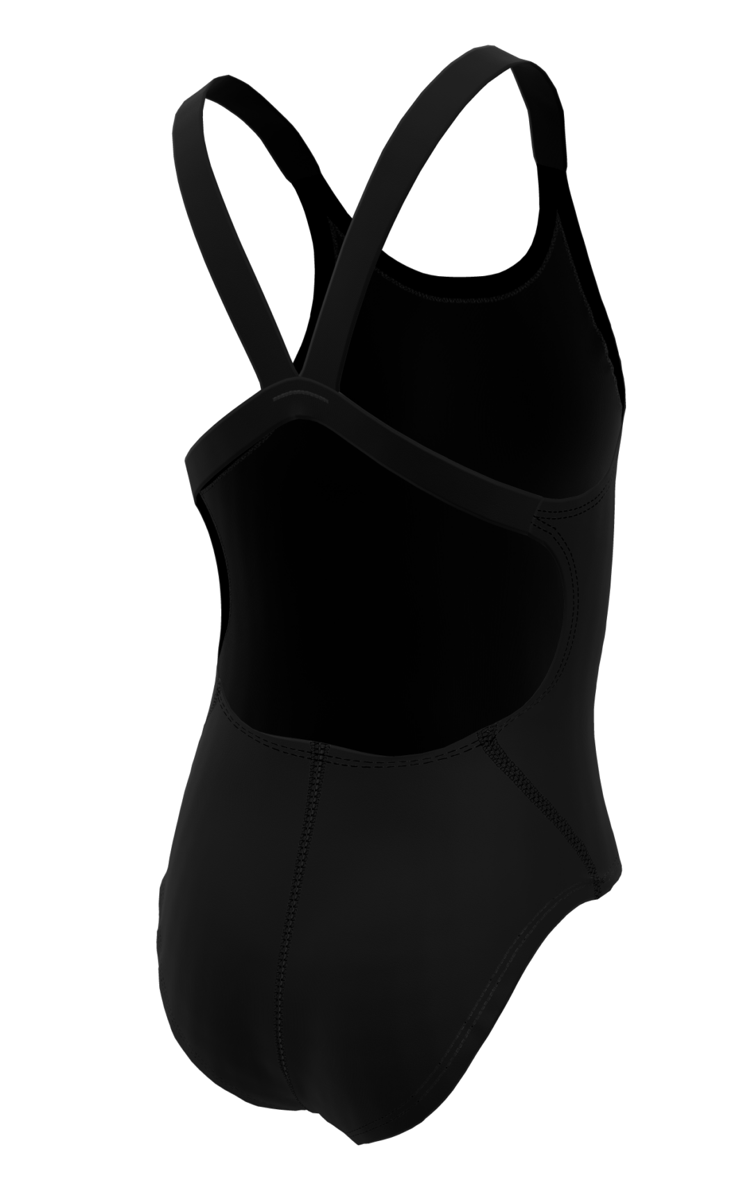 Nike Mädchen Badeanzug Hydrastrong Solid Fastback Schwarz