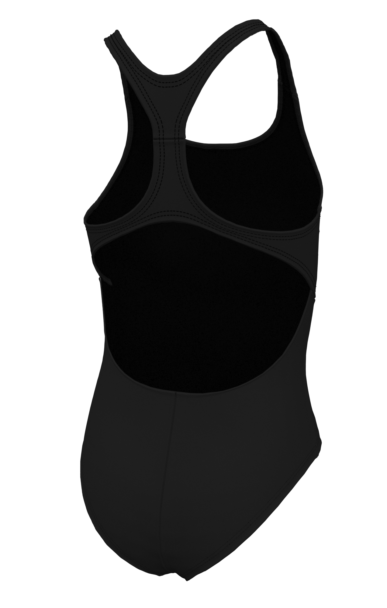 Nike Meisjes Badpak Racerback Solid Zwart