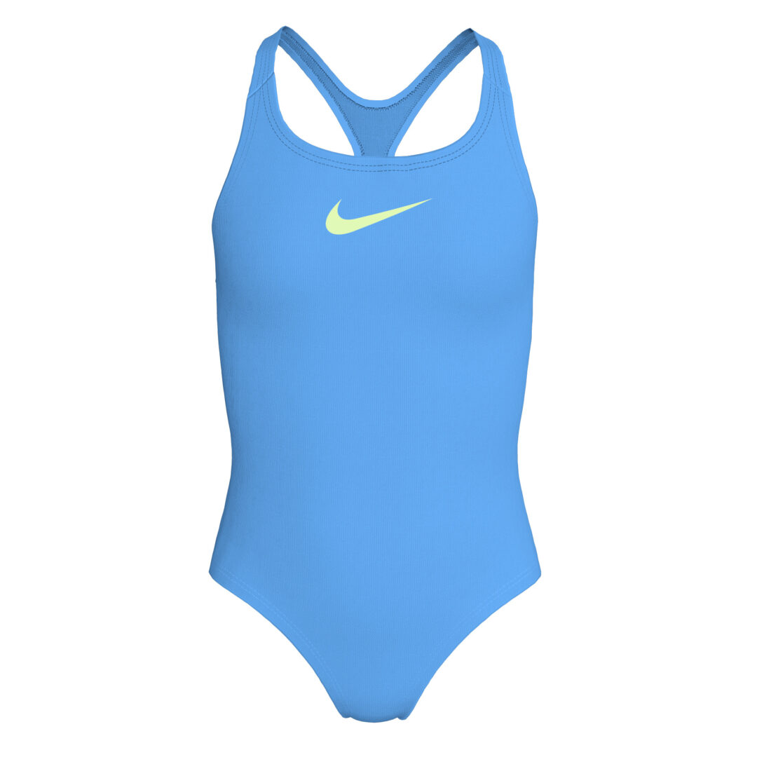 Nike Meisjes Badpak Racerback Solid Blauw