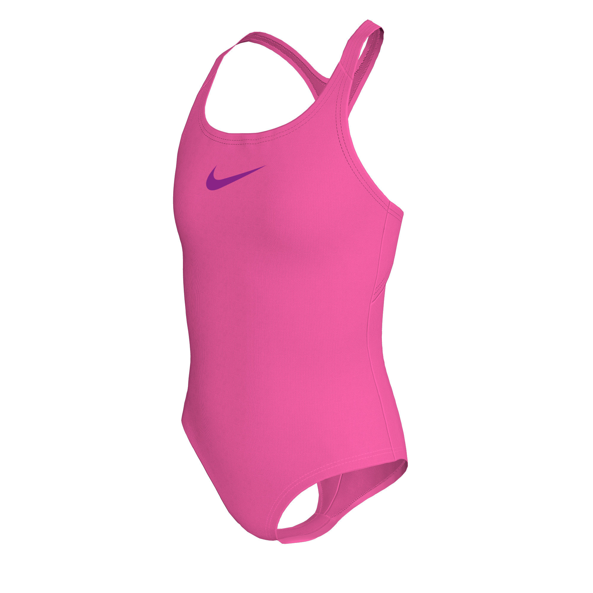 Nike Mädchen Badeanzug Racerback Solid Rosa