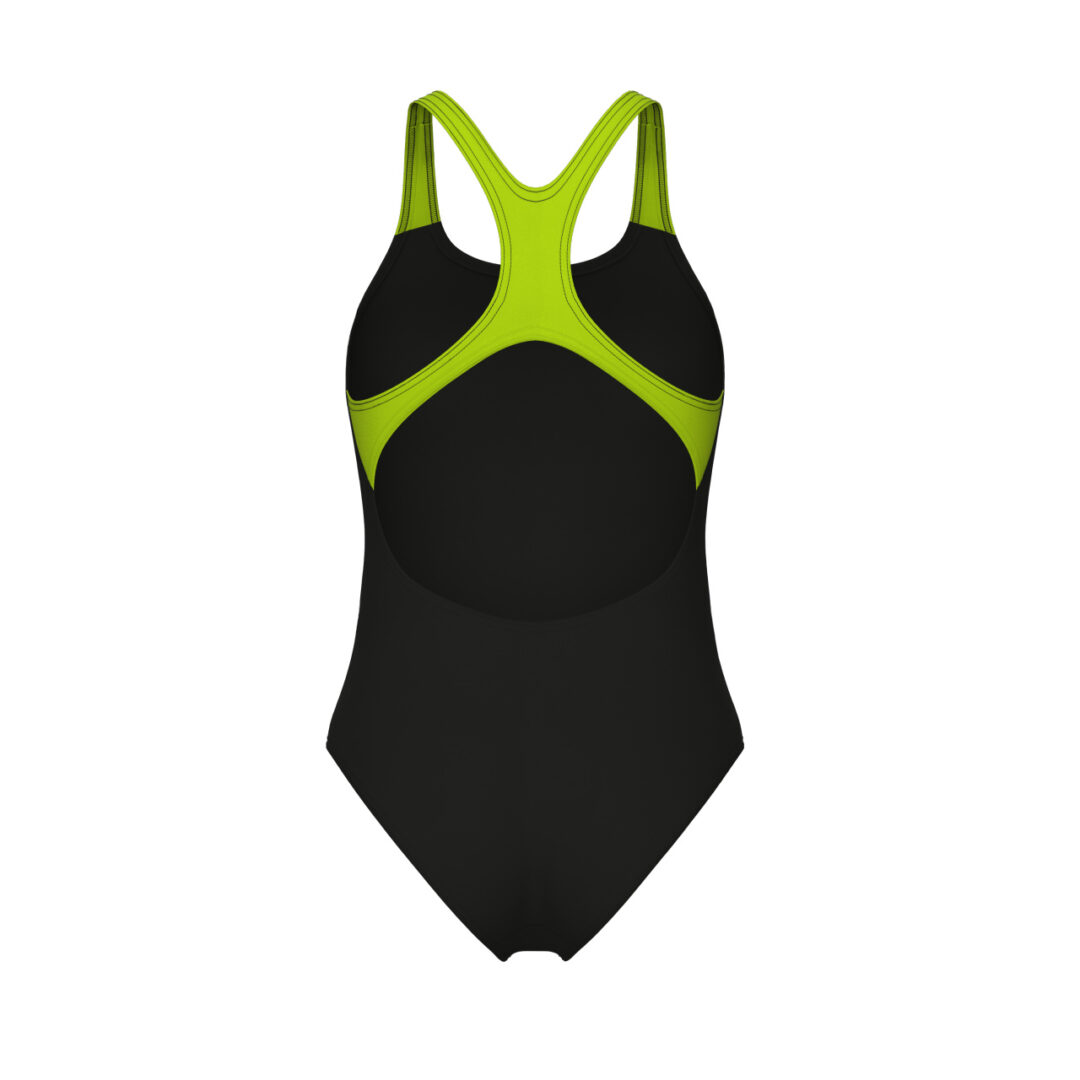 Arena Badeanzug Graphic Swim Pro Back Schwarz / Gelb