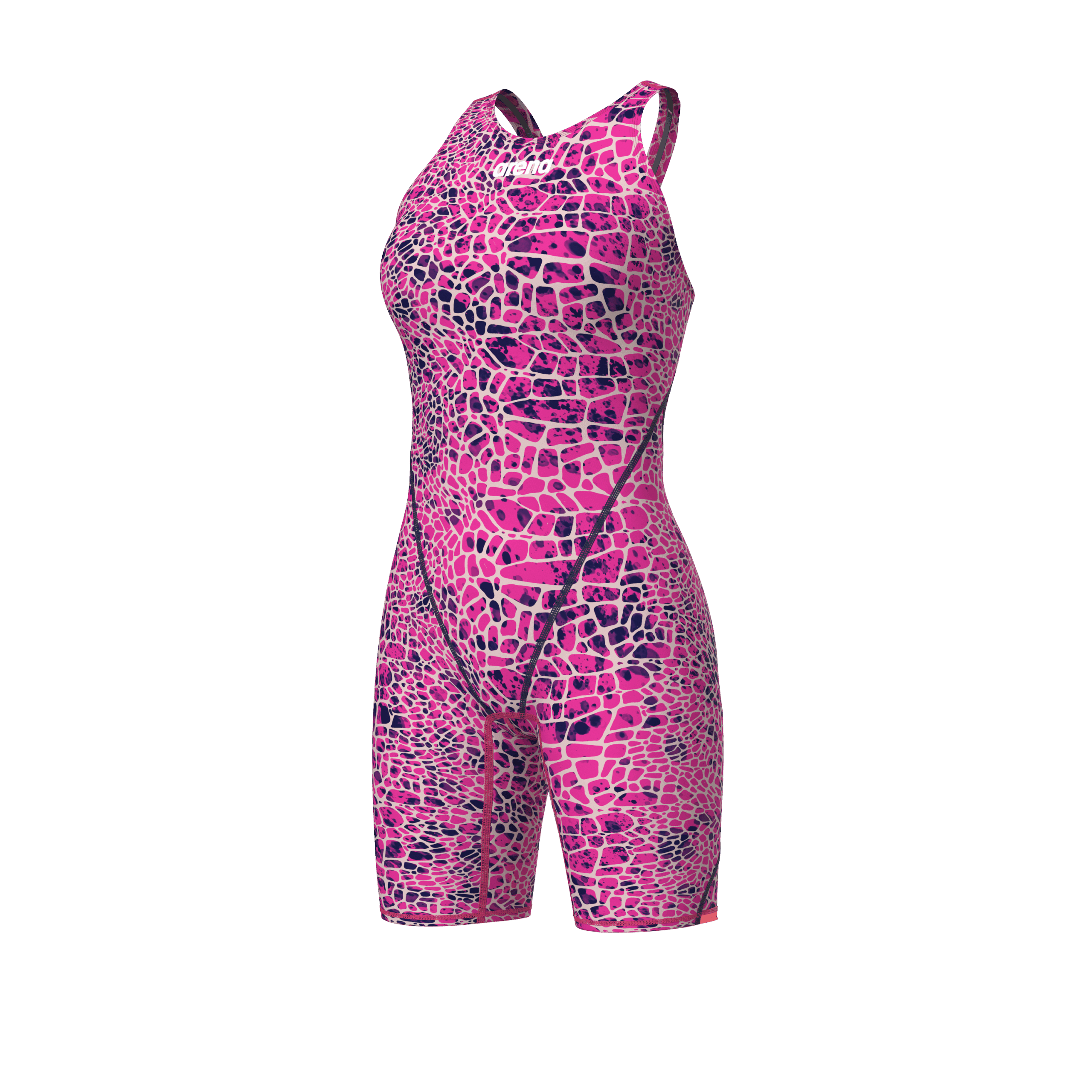 Arena Wedstrijdbadpak Powerskin ST Next Open Rug Snakeskin Roze