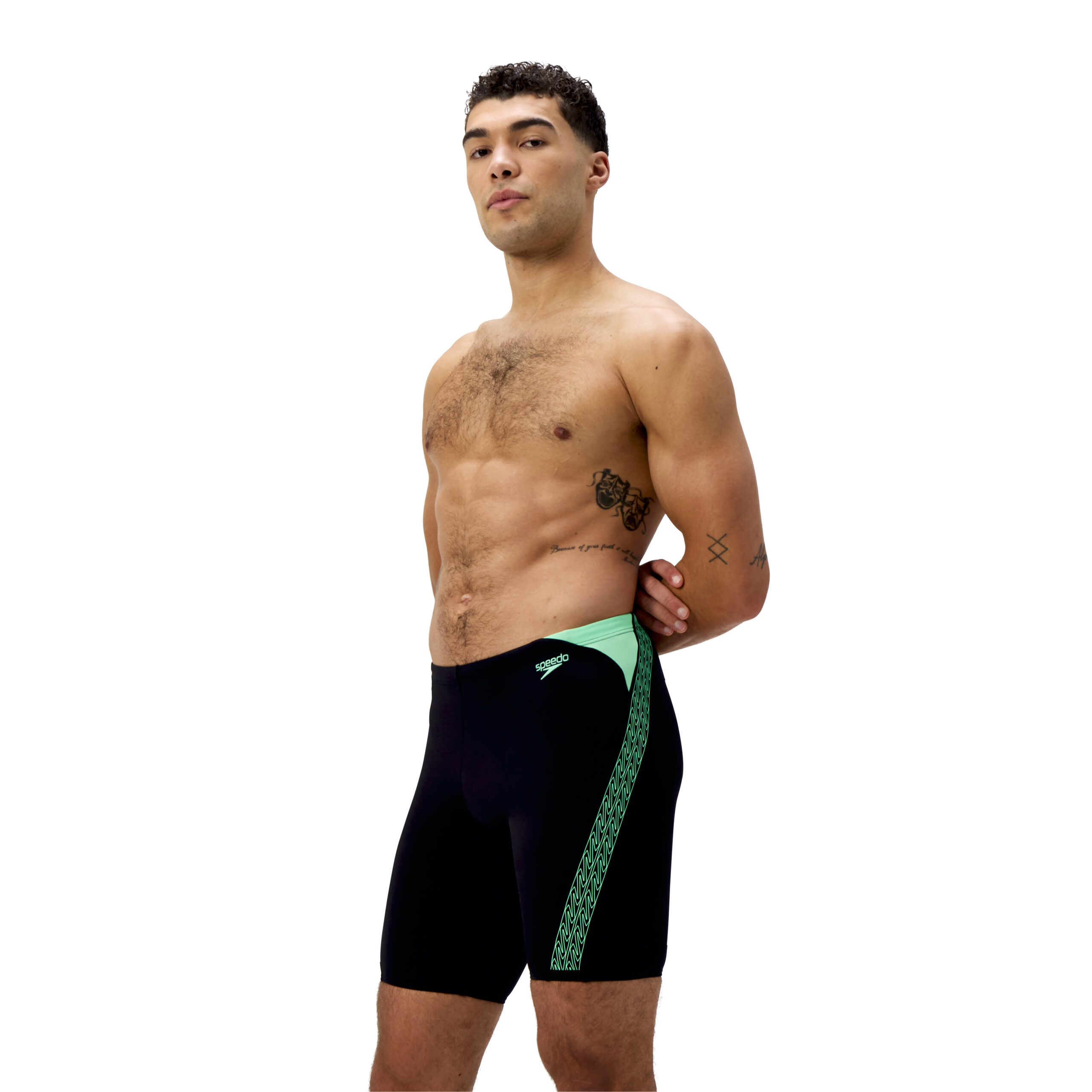Speedo Jammer Eco Endurance+ Hyperboom Splice Schwarz/Grün