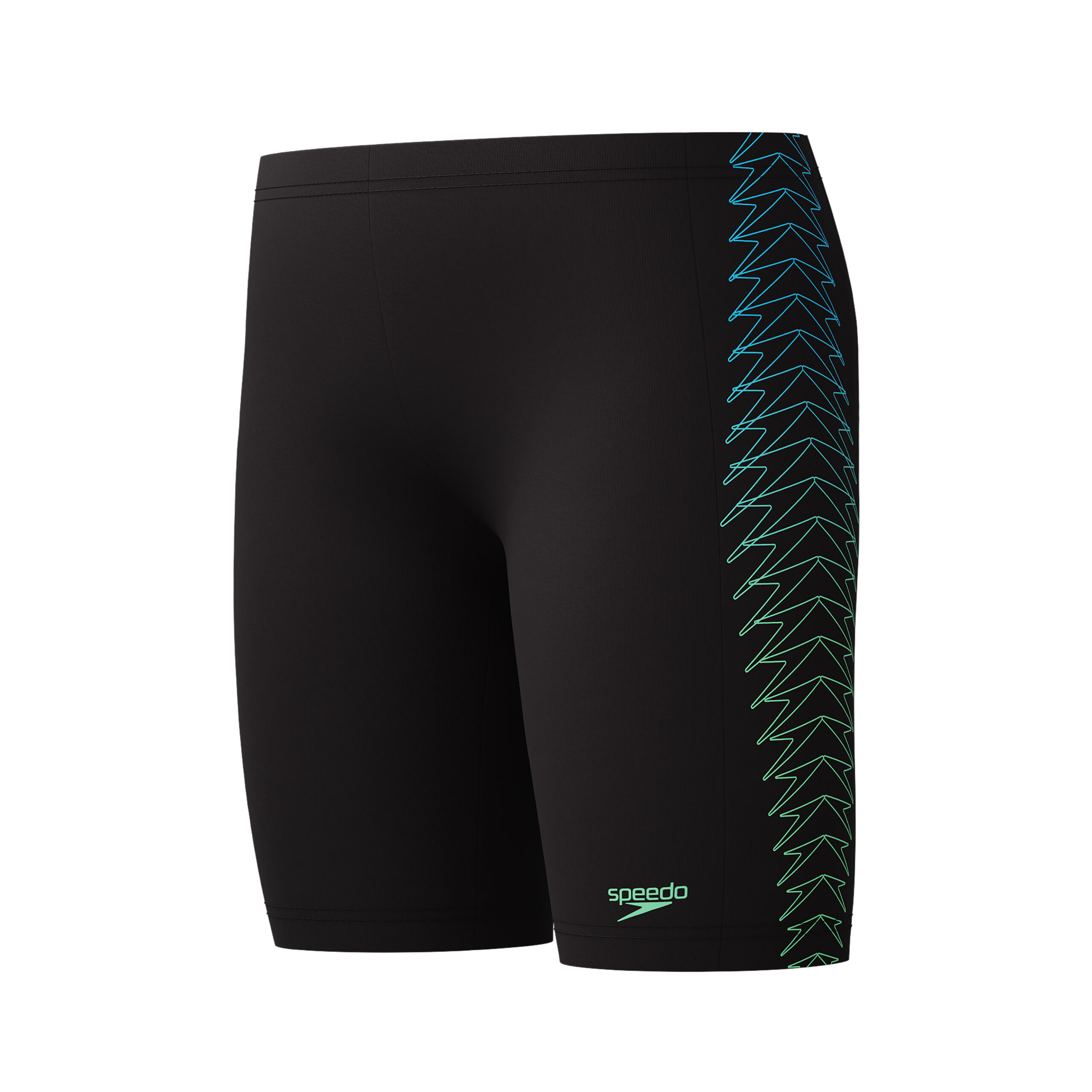 Speedo Jongens Jammer Placement Print Zwart/Blauw